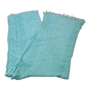 Elegant Mint Green Textured Scarf